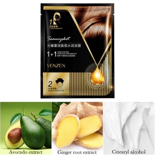 Kit de 3 Mascarillas para Cabello Hidratante Reparadora Aguacate.