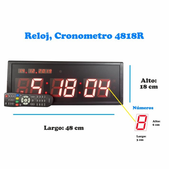 Reloj digital de pared Cronometro Cuenta regresiva Cuenta