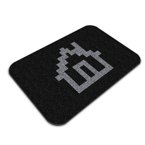 TAPETE DECORATIVO ELITEMAT DISEÑO CASA PIXEL CHARCOAL DE 0.70 X 0.50 MTS