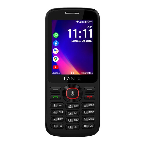Celular Lanix U340 Wifi, Wa, Face, Youtube, Mp3, Bluetooth, kaiOS