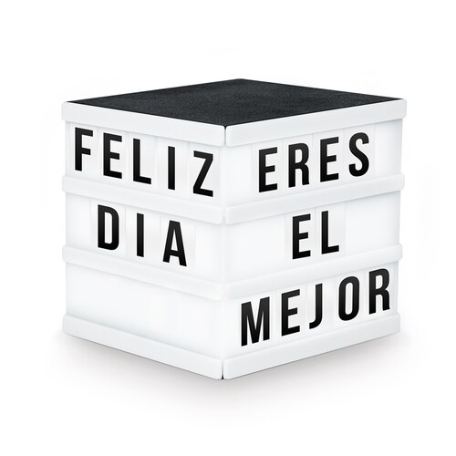 Letrero Luminoso LED Cubo 3D Letras Números Símbolos Redlemon.