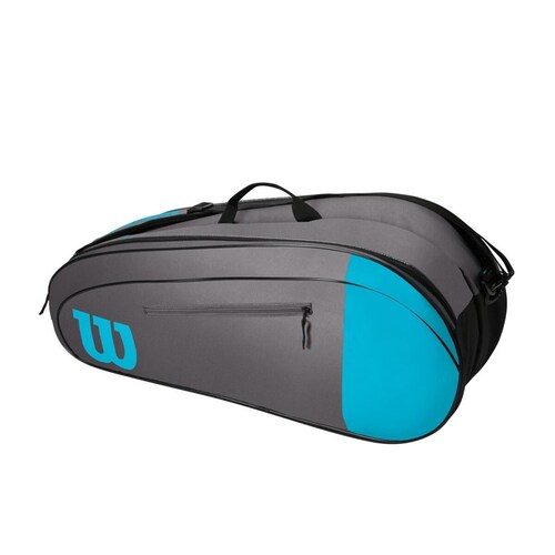 Raquetero Wilson Team 6 pack Azul Gris
