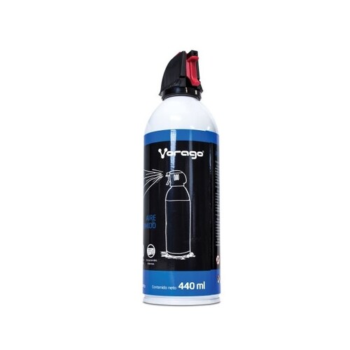 Aire comprimido blanco Removedor Polvo Limpieza Cuidado PC Lap Teclado Higiene 440mL Spray Gabinete