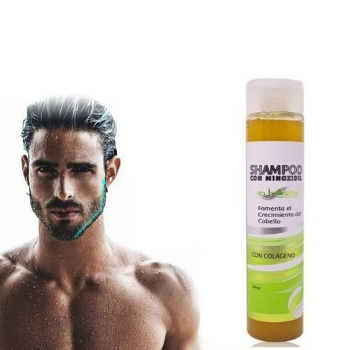 Shampoo Minoxidil Crecimiento Cabello Alopecia Anti Caída + 3 Activos