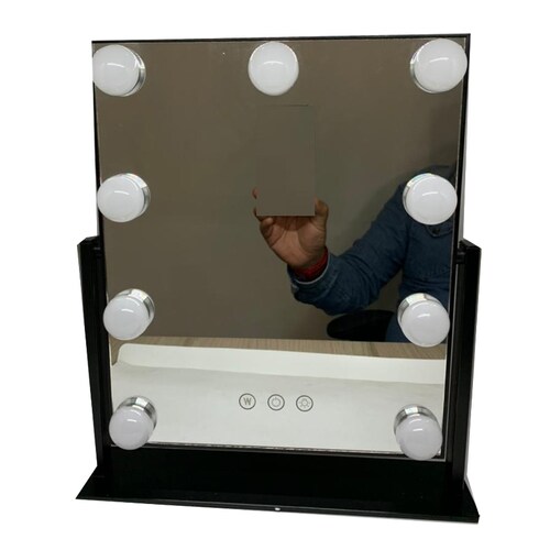 Espejo Con Focos Luz Led Para Maquillaje Tipo Hollywood Dama	