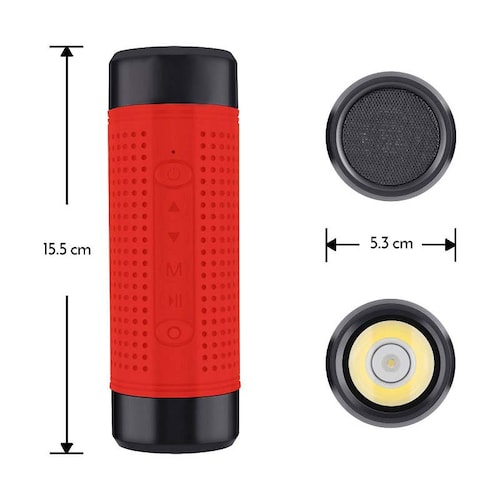 Bocina Bluetooth, linterna LED y cargador USB para bicicleta / BIKE-300