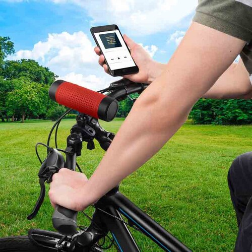 Bocina Bluetooth, linterna LED y cargador USB para bicicleta / BIKE-300