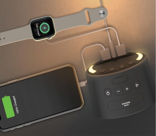 Bocina Bluetooth Reloj Despertador iHome iBT235G Carga USB.