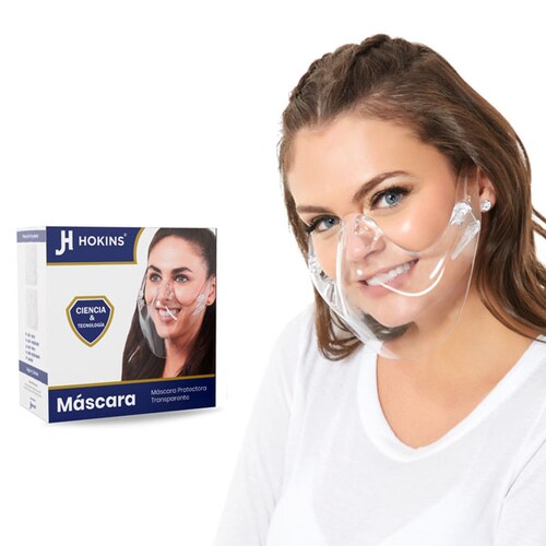 Careta Mascara Protectora Transparente Para Adulto 3 piezas Hokins