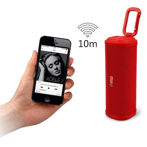 Bocina Bluetooth Mifa F5 Rojo Sonido 360 Waterproof Recargable