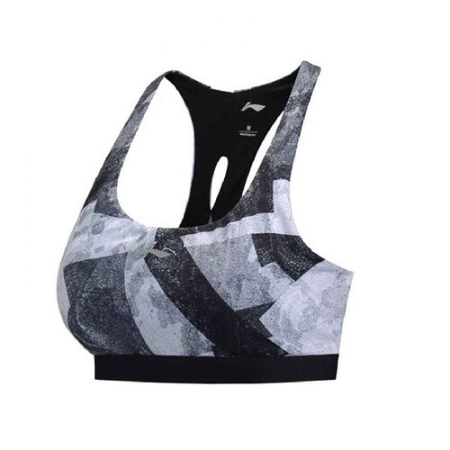 Top Deportivo Li-Ning Dama Negro/Gris AUBN132-4