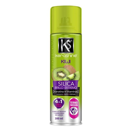 Pack 2 pz Kerashine Spray Kiwi 300 ml y Bifasica Anti Frizz 102 ml