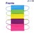 Cubrebocas Hokins Colores Neon 50pz 10 X Color Termosellado Registro Sanitario Cofepris SSA 0341C2021 