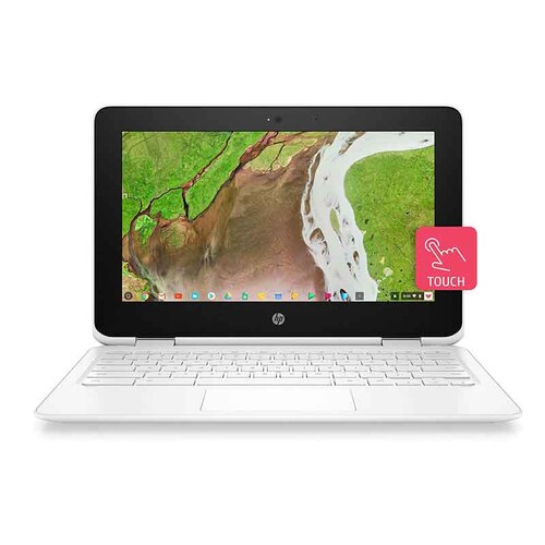 HP Chromebook x360 2 en 1 Blanco Pantalla táctil Intel Celeron N3350 4 GB RAM 32 GB  11-ae131nr 