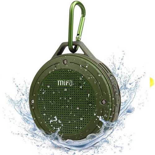 Bocina Bluetooth Mifa F10 Verde Portátil Para Exteriores