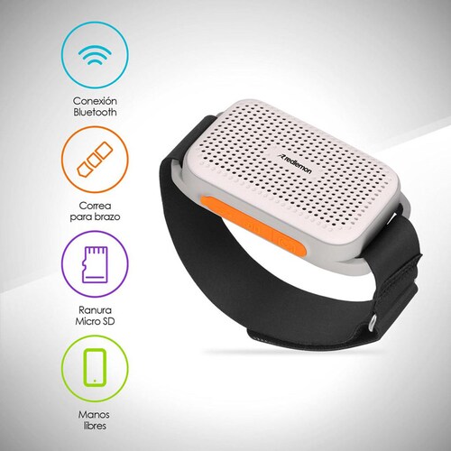 Bocina Bluetooth Deportiva con Correa para Brazo Redlemon