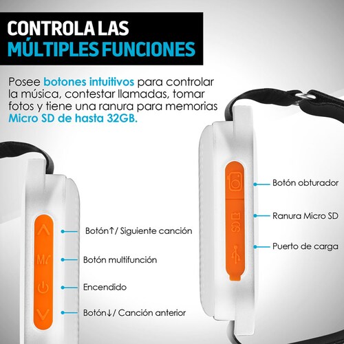 Bocina Bluetooth Deportiva con Correa para Brazo Redlemon