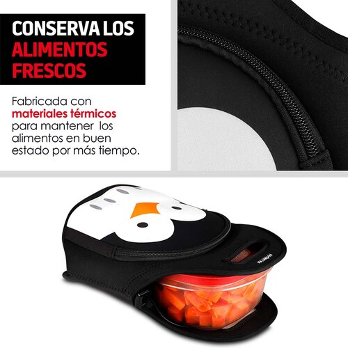 Lonchera para Niños Térmica Con Correa Diseños de Animales Redlemon.