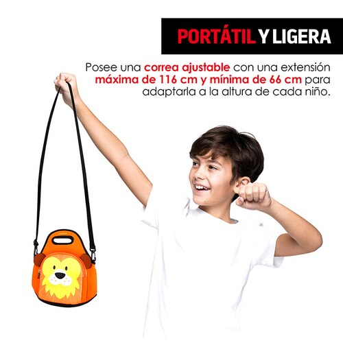 Lonchera para Niños Térmica Con Correa Diseños de Animales Redlemon.