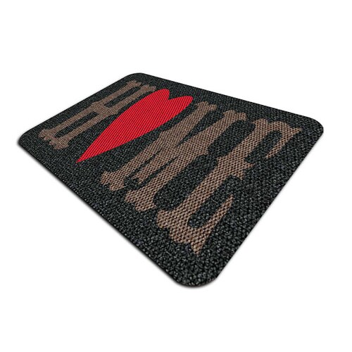 TAPETE DECORATIVO ELITEMAT DISEÑO HOME CORAZON CHARCOAL DE 0.70X0.50 MTS