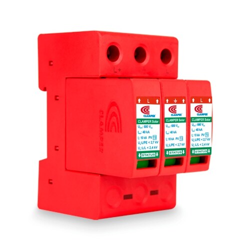 Supresor Picos Clamper Solar 600v 40ka Sistema Fotovoltaico