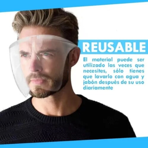 Careta con Lentes - Gafas de protección facial - Gafas de protección antiniebla - Pantalla facial reutilizable con gafas - Visibilidad mejorada y diseño cómodo - Protege contra derrames, gotas, saliva, escombros, polvo.