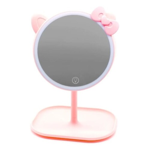 Lampara Led Touch Maquillaje Con Espejo Kitty