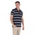 Carpenter Playera Polo Para Hombre Azul Marino con Rayas Blancas (Talla: L)