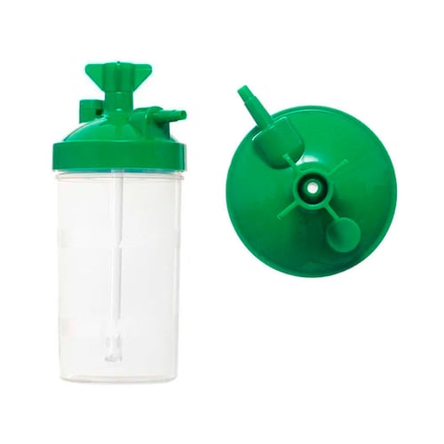 Vaso Humidificador para Oxigeno Con Cánula Nasal