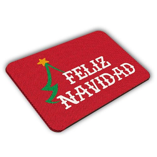 TAPETE NAVIDEÑO ELITEMAT DISEÑO NAVIDAD ARBOL RED DE 0.70X0.50 MTS