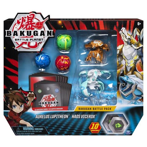 Bakugan Set De Batalla Aurelus Lupitheon/ Haos Vicerox 