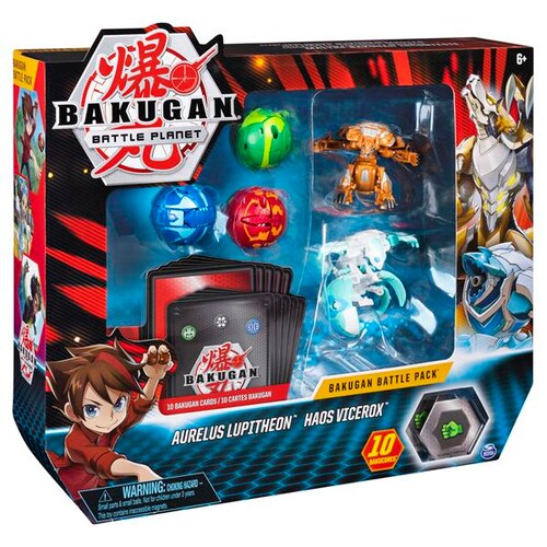 Bakugan Set De Batalla Aurelus Lupitheon/ Haos Vicerox 