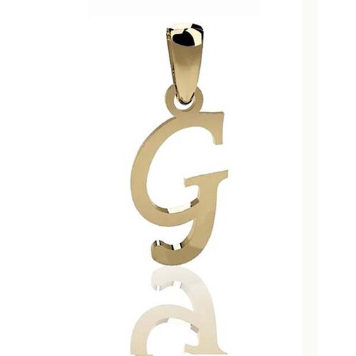 Dije Inicial Letra M Oro 10 K + Obsequio + Envio