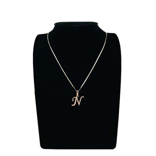 Dije Inicial Letra N Oro 10 K + Obsequio + Envio