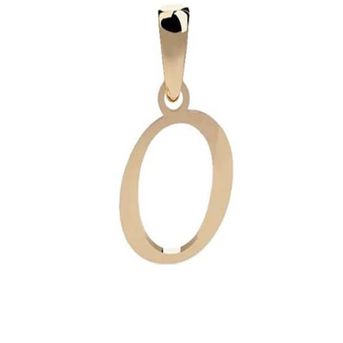 Dije Inicial Letra O Oro 10 K + Obsequio + Envio
