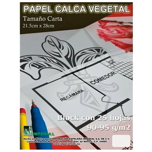 Block Albanene Tamaño Carta C/25 Hojas 95 Gr