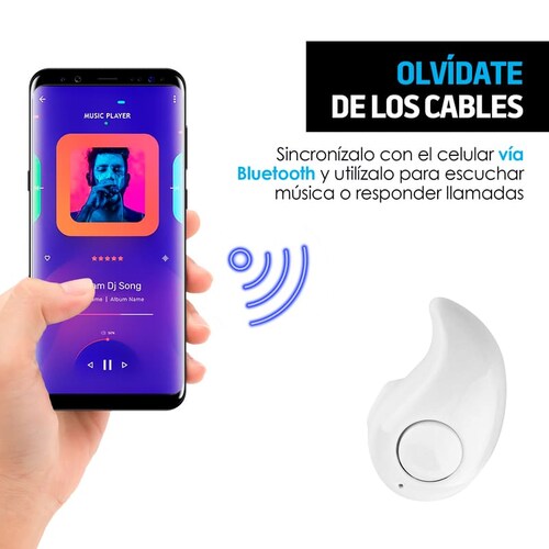 Audífono Manos Libres Bluetooth Audífono Chícharo 1pz Redlemon
