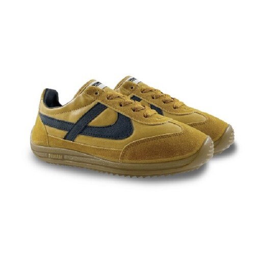 Tenis Panam Tipo Piel Ocre 010365