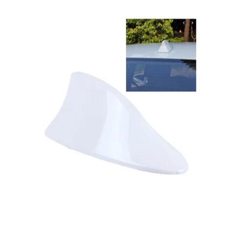 Antena Universal Auto Aleta Tiburon color Blanco  Vw Radio Fm/am Jetta Clasico Antena De Carro