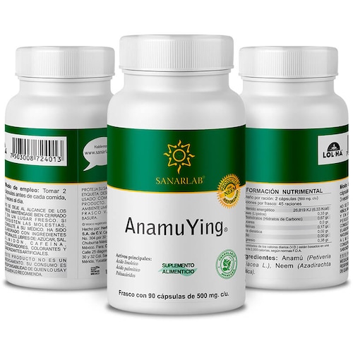 Anamu Ying Capsulas de Anamu Organico y Neem Organico 90 capsulas Sanarlab