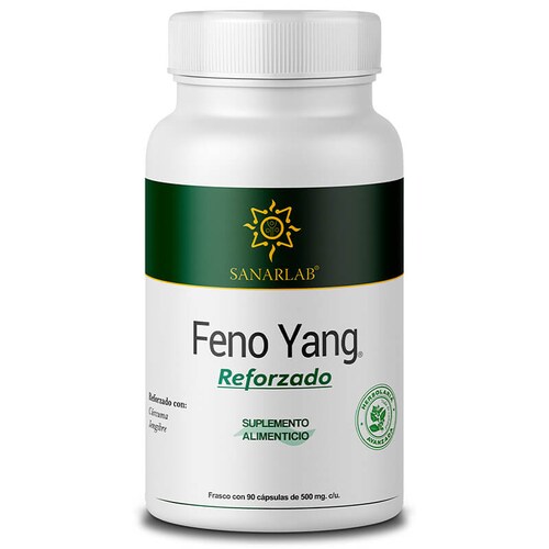 Feno Yang Reforzado Multivitaminico con fenogreco, curcuma y jengibre 90 capsulas Sanarlab