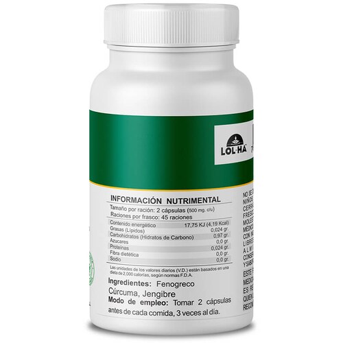 Feno Yang Reforzado Multivitaminico con fenogreco, curcuma y jengibre 90 capsulas Sanarlab
