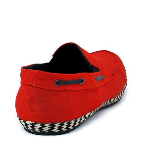 Zapato Mocasín Fresco De Caballero Textil Marinero.