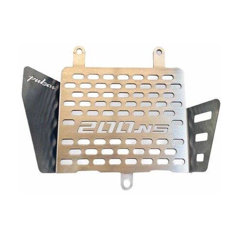 PROTECTOR DE RADIADOR BAJAJ PULSAR NS 200 COLOR ALUMINIO