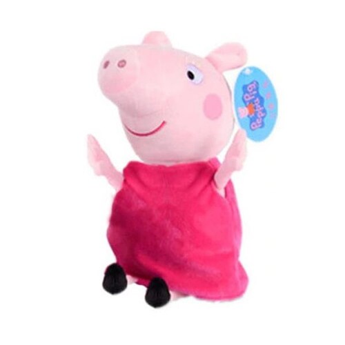 Peluche Cerdita Vestido Fucsia 30 cm