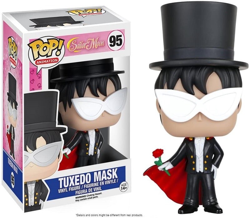 Funko POP! Vinylfigur: Sailor Moon – Tuxedo Mask, Ca. 9 Cm, Sammlerfigur In Fensterbox