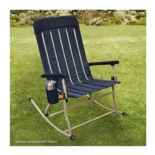 Silla Mecedora Plegable Azul