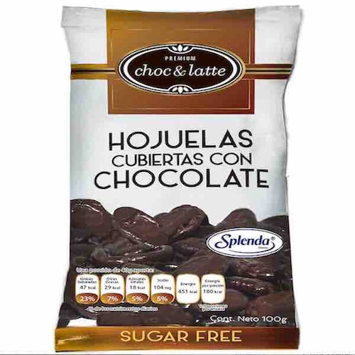 Hojuelas Cubiertas Con Chocolate SIN AZÚCAR - Bolsita de  100g