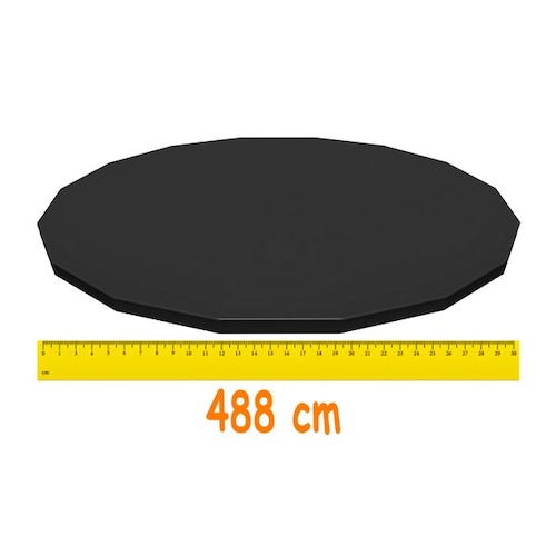 Cubierta Cobertor Para Piscina Alberca Circular 4.88 M Negro
