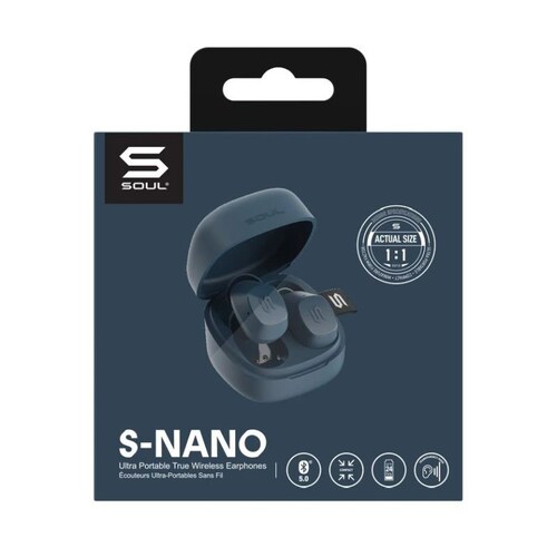 Audífonos Mini True Wireless Soul S-Nano Blue